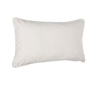 Coussin ""Lilou"" Effet velours 30 x 50 cm Atmosphera - Ivoire