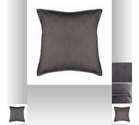 Créateur d'intérieur - Coussin Déhoussable Lilou 45x45cm Gris Foncé
