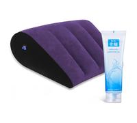Coussin lombaire sexuel avec lubrifiant 25 ml, jouet érotique pour couple, coussin d'amour pour couples, coussin pour le point G, pour différentes positions assises et allongées, coussin fessier