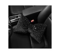 Coussin Lombaire Voiture Oreillers Voiture Pour Votre Cou Appui-tête Automatique En Diamant Avec Nœud Papillon Filles Et Femmes Du Coussin Soutien Lombaire Coussin Soutien Dorsal(Waist White)