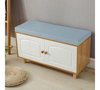 Coussin long de banc doux et pelucheux de couleur unie 5 cm d'épaisseur, parfait pour canapé, salle à manger, chaise 2/3 places, balancelle, utilisation intérieur/extérieur