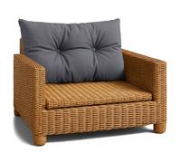 Amazinggirl Coussin extérieur Salon Jardin Coussin de Dossier 40x70 cm - Lounge pour Meubles rotin Fauteuil Banc Balcon terrasse - déperlant matelassé Robuste épais Moelleux Confortable Graphite