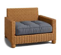 Amazinggirl Coussin extérieur Salon Jardin Coussin de siège 60x60 cm - Lounge pour Meubles rotin Fauteuil Banc Balcon terrasse - déperlant matelassé Robuste épais Moelleux Confortable Graphite