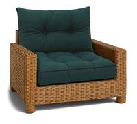 Amazinggirl Coussin Lounge Mobilier Jardin Coussin de siège 60x60 cm - Dossier Rattan Idéal pour Balcon terrasse Salon extérieur Confort Durable Coussins épais Vert