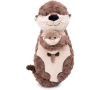 Coussin Loutre Thure Oda&Odalina 40X20Cm Gris-Oreiller En Peluche Doux Et Durable Pour Les Garçons,Les Filles,Les Bébés Et Les Amateurs De Peluches-Idéal Non Seulement Pour La Maison