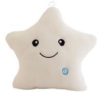 Coussin Lumineux Star Peluche avec à LED FONGWAN Jouets pour enfants -Blanc Blanc