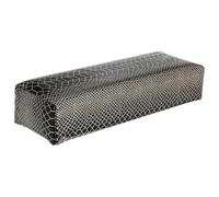 Coussin Mains de Manucure en Cuir Noir, Appui Stable | Mousse Intérieure Confortable, Usage Nail Art à Domicile, Effet Décoratif Soigné