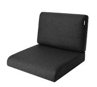 Coussin marron foncé pour fauteuil, canapé, mobilier en résine tressée 50x50