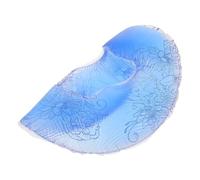 Coussin Massage Oreiller de massage en silicone for spa, appui-tête de lit de salon, coussin de relaxation ergonomique en gel souple(Violet)