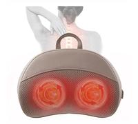Coussin Massage Shiatsu, Masseur Cervical 3 Vitesses avec 20 Points de Massage et 2 Niveaux de Chaleur pour le Cou, le Dos, les Jambes, les Épaules, Tous