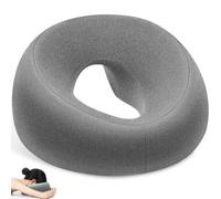 Coussin Massage Visage avec Trou Respirant, Oreiller Massage Facial en Mousse à Mémoire, Appui-Tête de Massage Ergonomique, Tetiere Table de Ma-ssage en Forme de U pour Bureaux, Spa, Salon de Beauté