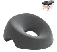 Coussin Massage Visage, Oreiller De Massage pour Le Visage, Oreiller De Massage en Forme De U, Confortable Coussin Trou Visage pour Table, Oussin Face vers Le Bas, Gris Foncé, pour Bureau, Tête de Lit