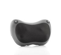 Coussin Massant Shiatsu Électrique Chauffant pour Cou, Dos, Lombaires, Épaules et Jambes - Oreiller de Massage Polyvalent 4 Têtes Rotatives Bidirectionnelles, 3 Vitesses, Adaptateur Maison et Voiture