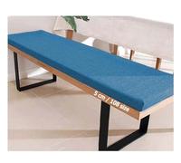Coussin Matelas Assise Dossier pour Banc de Jardin balancelle canapé 1/2/3 Places Coussin pour Banc de Jardin Exterieur Interieur 170 cm sur Mesure 110x50 Coussin pour Banc 150 cm V(Blue 5cm,55x55 cm