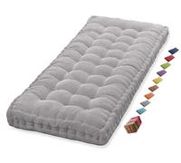 Coussin Matelas Assise Dossier pour Banc de Jardin balancelle canapé 1/2/3 Places Coussin pour Banc de Jardin Exterieur Interieur 170 cm sur Mesure 110x50 Coussin pour Banc 150 cm(Light Gray 1c,60x35