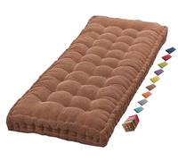 Coussin Matelas Assise Dossier pour Banc de Jardin balancelle canapé 1/2/3 Places Coussin pour Banc de Jardin Exterieur Interieur 170 cm sur Mesure 110x50 Coussin pour Banc 150 cm(Coffee 1c,170x50 cm