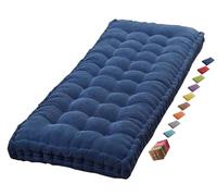 Coussin Matelas Assise Dossier pour Banc de Jardin balancelle canapé 1/2/3 Places Coussin pour Banc de Jardin Exterieur Interieur 170 cm sur Mesure 110x50 Coussin pour Banc 150 cm(Denim Blue 1c,155x55