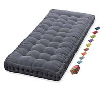 Coussin Matelas Assise Dossier pour Banc de Jardin balancelle canapé 1/2/3 Places Coussin pour Banc de Jardin Exterieur Interieur 170 cm sur Mesure 110x50 Coussin pour Banc 150 cm(Dark Grey 1c,170x55