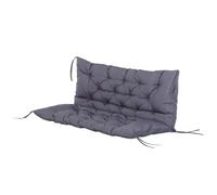 Outsunny Coussin Matelas Assise Dossier pour Banc de Jardin balancelle canapé 2 Places Grand Confort 132 x 110 x 10 cm Gris