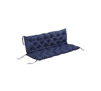 Outsunny Coussin de Banc Matelas Assise Dossier pour Banc de Jardin Coussin balancelle canapé 3 Places Grand Confort 150 x 98 x 8 cm Bleu