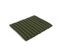 Coussin matelassé doux Palissade pour banc de salle à manger avec accoudoirs, couleur olive