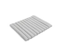 Coussin matelassé doux Palissade pour banc de salle à manger avec accoudoirs, gris ciel