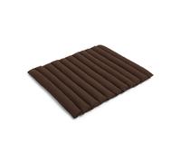 Coussin matelassé doux Palissade pour banc de salle à manger avec accoudoirs, rouge fer
