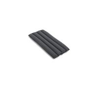 Coussin matelassé doux Palissade pour chaise de salle à manger avec accoudoirs, anthracite