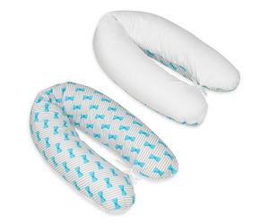 Coussin Maternit Pre/Post Natal Usages Multiples Noeuds Papillons Blanc