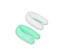 My Velinda – Coussin maternité – Pré/postnatal usages multiples – Étoiles blanches sur bleu menthe