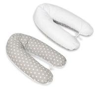 My Velinda - Coussin maternité - Pré/Post-natal usages multiples - Étoiles blanches sur fond gris