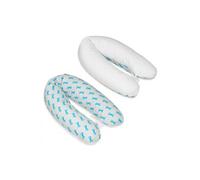 Coussin maternité pre/post natal usages multiples noeuds papillons - blanc