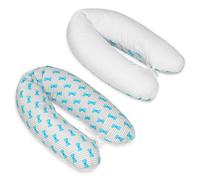 Coussin maternité pre-post natal usages multiples noeuds papillons ? blanc