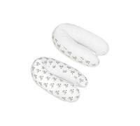 Velinda Coussin d'accouchement d'allaitement pre/Post Natal usages Multiples (Dessin: Renards - Blanc)