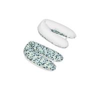 Coussin maternité pre/post natal usages multiples triangles bleus - blanc