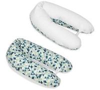 Coussin maternité pre/post natal usages multiples triangles bleus - blanc Multicolore G