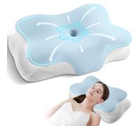 Coussin Memoire de Forme,Oreiller Ergonomique Cervical,Oreillers Anti-ronflements,Adapté pour Ceux Qui Dorment sur Le Côté, sur Le Dos ou sur Le Ventre