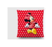Coussin - Minnie Mouse - Rouge - Pois - 40x40 cm - Licence Officielle Disney