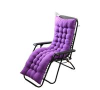 Coussin Moelleux pour transat, Fauteuil inclinable et Chaise berçante, Coussin Confortable pour Banc de Jardin, Coussin Long Disponible en Plusieurs Tailles, Violet (53 x 155 cm, 1