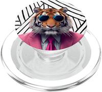 Coussin Motif Tigre Rose Vif, Adolescent ou Femme PopSockets PopGrip pour MagSafe