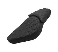 Coussin Moto Passager Arrière En Cuir avec Pour Honda For Rebel CMX300 CMX500 2017-2023 Moto Sièges Biplaces Selle Pilote Conducteur Passager Poussette(Black B)