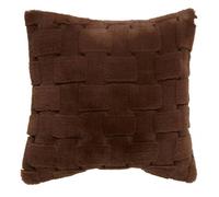 Coussin Nalia carré 45x45cm marron - Atmosphera Créateur d'intérieur