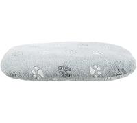 Coussin Nando, Ovale, 60 × 40 cm, Gris Clair