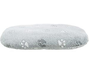 Coussin Nando, Ovale, 60 × 40 cm, Gris Clair