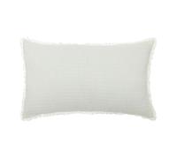 Coussin Nid d'Abeille "Widdy" 30x50cm Blanc
