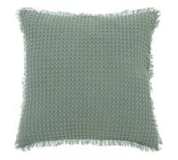 Atmosphera Créateur d'intérieur – Coussin nid d'abeille Widdy – 45x45 cm – Vert céladon