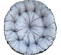 Coussin Nid de Cigogne Pour Balançoire Suspendue Avec Dossier Rocking Chair Imperméable Gris Foncé Diamètre 110 Cm