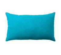 Coussin Non Déhoussable en Coton Uni - Turquoise - 30 x 60 cm