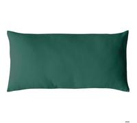 Coussin non déhoussable en coton uni Vert foncé 30x50 cm
