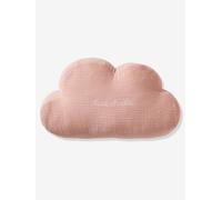 Coussin nuage en gaze de coton personnalisable rose poudré TU